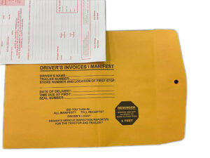 Shipping Manifest Envelopes